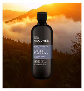 Baylis & Harding Goodness Mens Pánský sprchový gel - Ambra & Tonka Fazole, 500ml