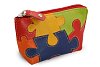 Puzzle kožená zipová klíčenka 619-8555-PUZ