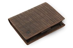 Tmavě hnědá pánská kožená peněženka ve stylu BAMBOO 514-4050-47