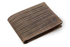 Tmavě hnědá pánská kožená peněženka ve stylu BAMBOO 513-4241-47