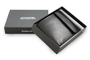 Černá kožená pánská peněženka s klopnou 513-2972-60