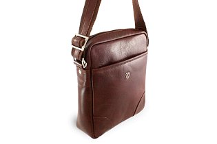 Malý hnědý kožený crossbag 215-1711-40