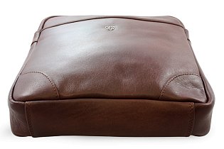 Hnědý kožený pánský crossbag 215-1713-40