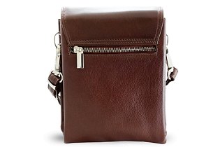 Malý hnědý kožený pánský crossbag 215-2189-40