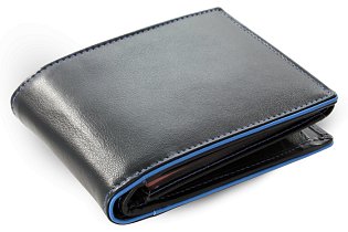 Černomodrá pánská kožená peněženka 513-8142-60/91