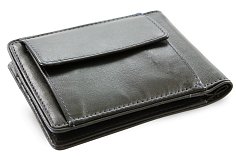 Černomodrá pánská kožená peněženka - dolarovka 519-8132-60/97
