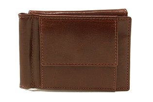 Tmavě hnědá pánská kožená peněženka - dolarovka 519-8103-47