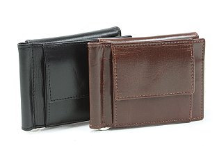 Černá pánská kožená peněženka - dolarovka 519-8103-60