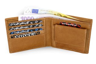 Světle hnědá pánská kožená peněženka 513-3223-05
