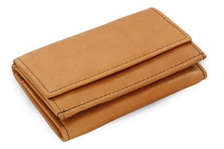 Světle hnědá dámská kožená mini peněženka 511-4392A-05