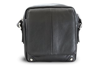 Malý černý kožený pánský crossbag 215-1919-60