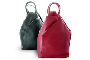 Dámský kožený batůžek burgundy 311-1184-34