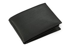 Černá kožená mini peněženka 513-0413A-60