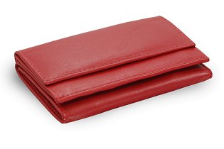 Červená dámská kožená mini peněženka 511-4392A-31