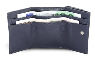 Modrá dámská kožená mini peněženka 511-4392A-97