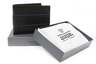 Černá kožená peněženka - dokladovka 513-1302-60/97