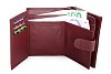 Burgundy dámská kožená peněženka se zápinkou 511-9769-34