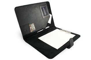 Černá kožená spisovka A4 119-0279-60