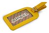 Žlutá kožená visačka na zavazadlo 619-5405-86