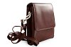Malý hnědý kožený pánský crossbag 215-2189-40