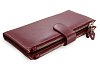 Velká kožená burgundy peněženka se zápinkou 511-8129-34