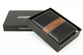 Černá pánská kožená peněženka 514-4563-60/05