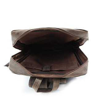 Tmavě hnědý pánský kožený batoh 311-1550-47