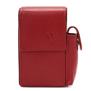 Červené kožené pouzdro na cigarety - dlouhé 611-0307A-31