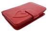 Červená kožená dámská peněženka se zápinkou 511-1348-31