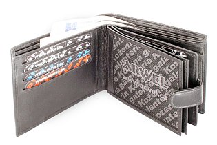 Tmavě hnědá pánská kožená peněženka se zápinkou 513-0406-47