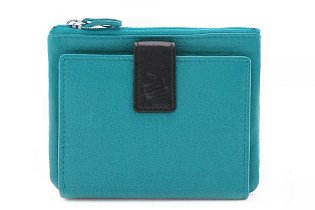 Tyrkysová malá dámská kožená peněženka se zápinkou 511-8205-53/60