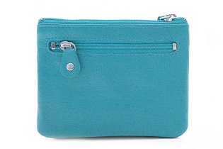 Tyrkysová malá dámská kožená peněženka se zápinkou 511-8205-53/60