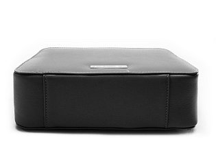 Černá kožená zipová kabelka 212-2513-82