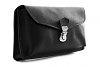 Černé pánské kožené pouzdro na mobil 611-3401-60