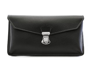 Černé pánské kožené pouzdro na mobil 611-3401-60