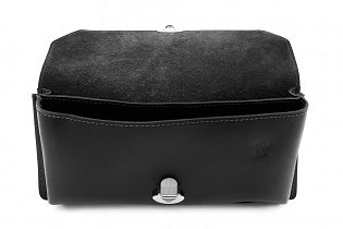 Černé pánské kožené pouzdro na mobil 611-3401-60