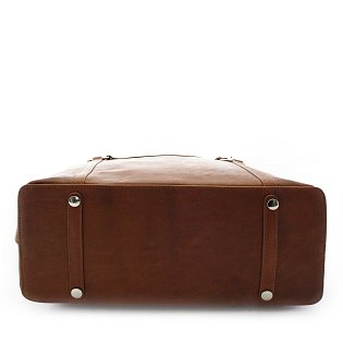 Hnědá dámská kožená kabelka 212-2403-47