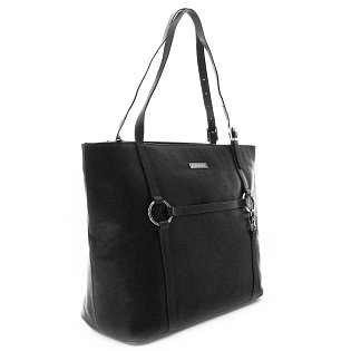 Černá dámská kožená kabelka 212-2403-60