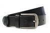 Černý kožený hladký pánský opasek 913-5000-0-60-9012-40