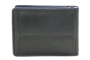 Černomodrá pánská kožená peněženka - dolarovka 519-8132-60/97