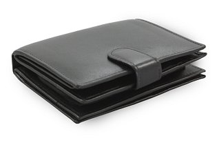 Černá sada dámské kabelky, peněženky a klíčenky 412-3013-9769-2418-60