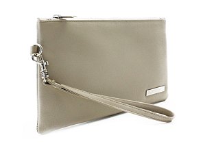 Šedobéžová sada dámského batohu, etue a klíčenky 412-1660-0025-2418-24