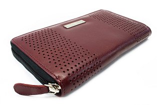 Vínově červená sada dámského batohu, peněženky a klíčenky 412-8955-4722-8104-34