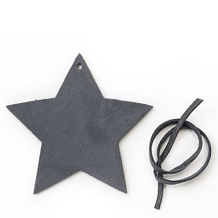 Tmavě stříbrná vánoční ozdoba hvězda 619-1216-29