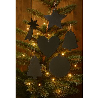 Černá vánoční ozdoba hvězda 619-1216-60