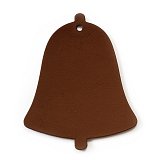 Hnědá vánoční ozdoba zvonek 619-1213-41