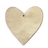 Zlatá vánoční ozdoba srdce 619-1212-01