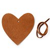 Hnědá vánoční ozdoba srdce 619-1212-41