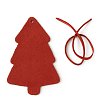 Červená vánoční ozdoba stromeček 619-1215-31