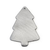 Tmavě stříbrná vánoční ozdoba stromeček 619-1215-29